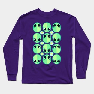 Sad Alien Long Sleeve T-Shirt